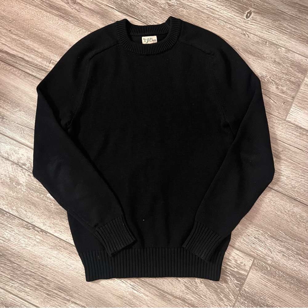 J. Crew Men's Black Crewneck Sweater